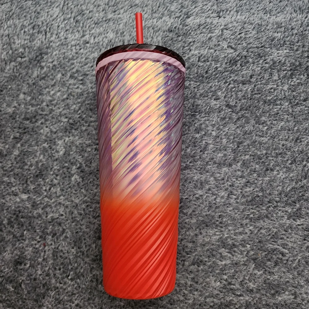 Starbucks Iridescent Matte Swirl Gradient Tumbler Venti Summer